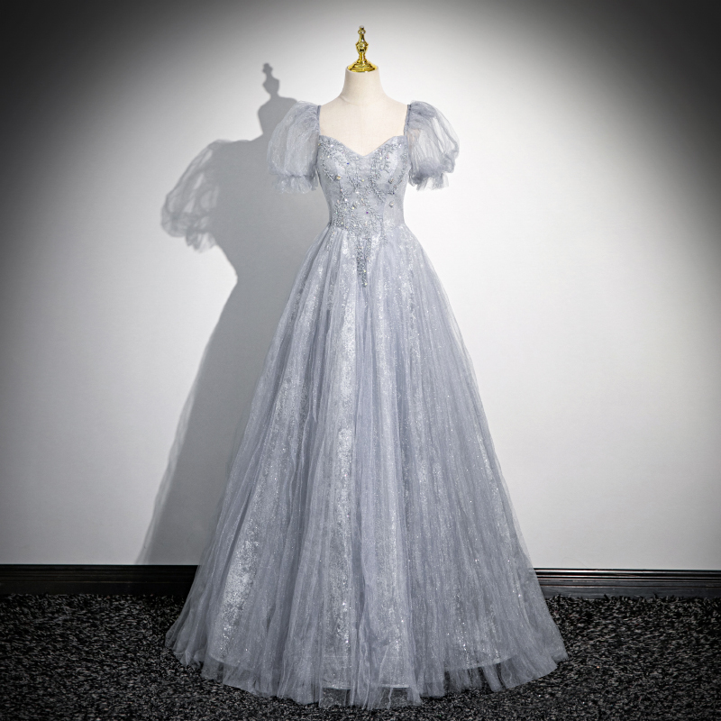 French-Style Evening Dress for Women, New High-End Performance Costume, Coming-Of-Age Ceremony Princess Dress, High-End Light Luxury Niche Vocal Arts Exam