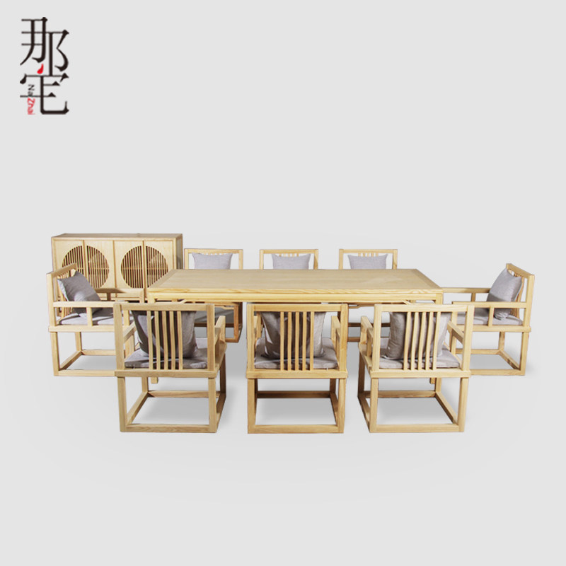 New Chinese tea table and chair combination Zen tea cabinet folk tea chair tea stool tea stool tea cabinet tea room tea house solid wood furniture