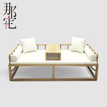 New Chinese solid wood Bed Modern Chinese Solid Wood Sofa Villa with tea room Living Room Sofa