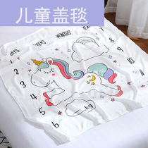 Newborn blanket Thin double gauze Bamboo fiber ice silk blanket Towel quilt Baby towel Bath towel nap blanket