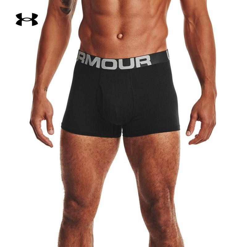 Under Armour Ua Men's 3-Pack Boxer Briefs Breathable and Dry Fitness Training Sports Underwear 1363616 1363617