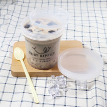 100ml500ml Net red Taro roasted fairy grass Cup ice cream cup yogurt cup pudding cup fruit fishing box packing box