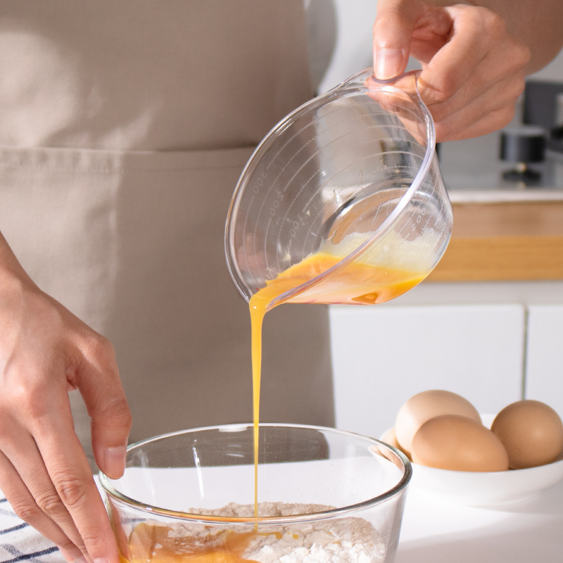Japan with scale measuring cup kitchen transparent plastic with handle milliliter measuring cup measuring rice cup household baking tools