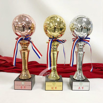 Customized Football Trophy Football Game Basketball Trophy Metal Trophy Games Creative Gold Silver and Bronze Golf