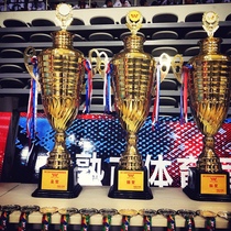 High-end metal trophy extra-high-end football trophy creative large Championship trophy custom team