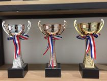 Metal trophy football basketball trophy sports trophy gold silver and copper three-color custom lettering factory outlet