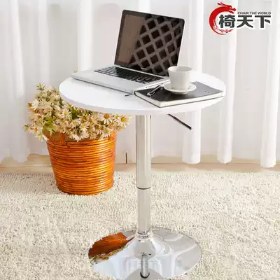Simple dining table Small round table European small apartment bar table lifting home dining table lifting coffee table Bar table