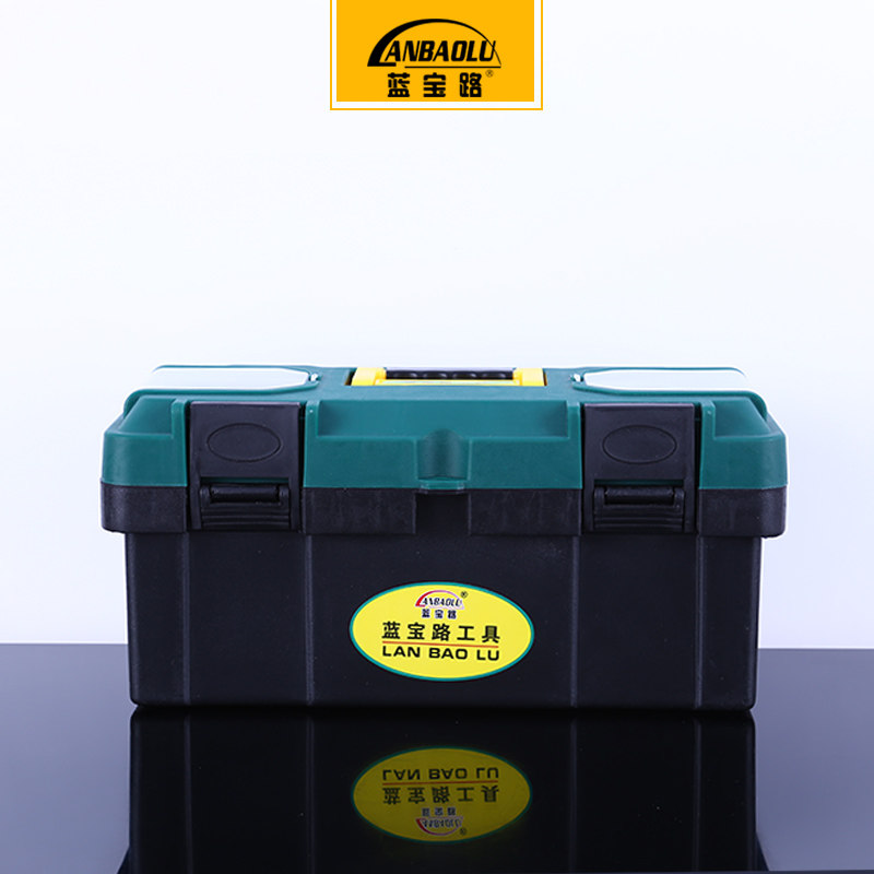 Five gold tool box double-deck tool containing box portable electrician multifunctional containing box on-board double tool box