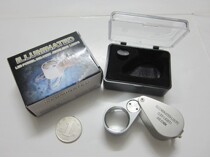 Special offer Mini handheld jewelry electronic components magnifying glass 30x(with light)