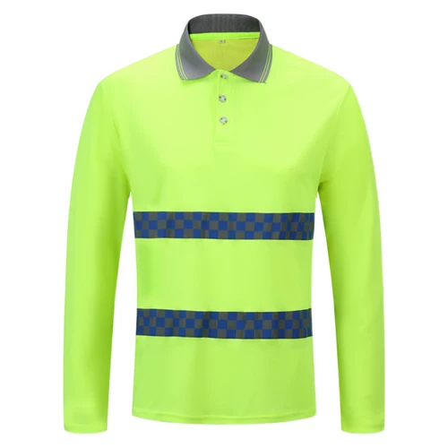 Быстроосущную рефлексивную футболку по безопасности дорожного обеспечения.