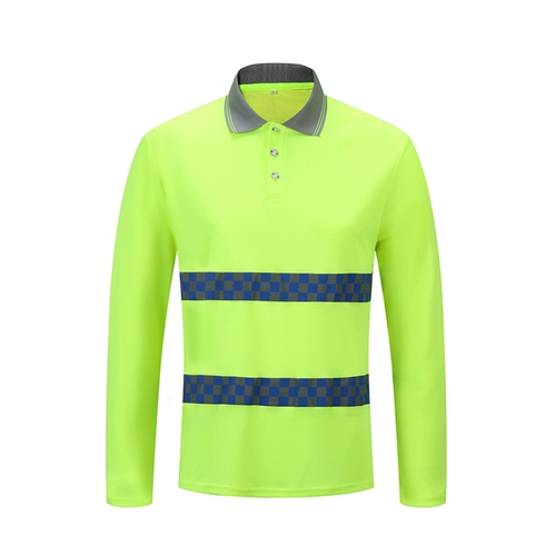 Быстроосущную рефлексивную футболку по безопасности дорожного обеспечения.