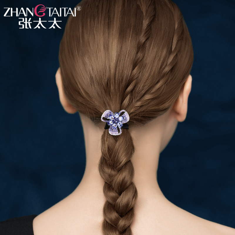 Mrs. Zhang hair ring hair ring headwear South Korean minimalist head flower hair rope Zane hair rubber band disc hair ornament