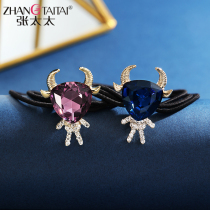 Tie hair leather band Hairband Korean hair accessories color cow head rope female temperament minimalist headdress high ponytail durable hair rope