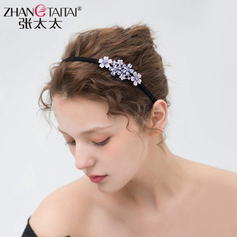 Mrs. Zhang Crystal Hair Stirrup Hairpin Hairdresser Hoop Hair Clip Korea Minimalist Anti Slip Adult Clips Clip Head Accessories