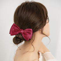 Oversized bow ball head Hairband Korean Net red fabric tie hair rope leather band band women tie hair jewelry headdress