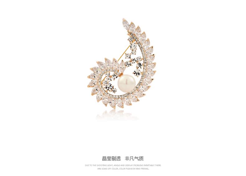 Broche femme en Zircon diamant - Ref 1177586 Image 16