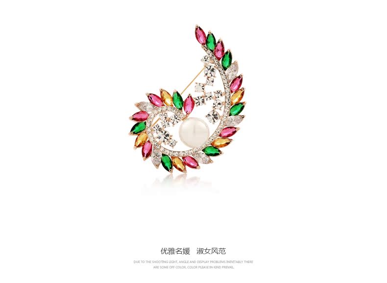 Broche femme en Zircon diamant - Ref 1177586 Image 15