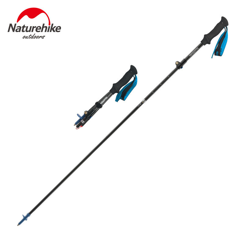 Naturhike Norway Climbing Sceptic CARBON ultra-light telescopic cliffs Foldable Walking Stick Outdoor Climbing Equipment Cane
