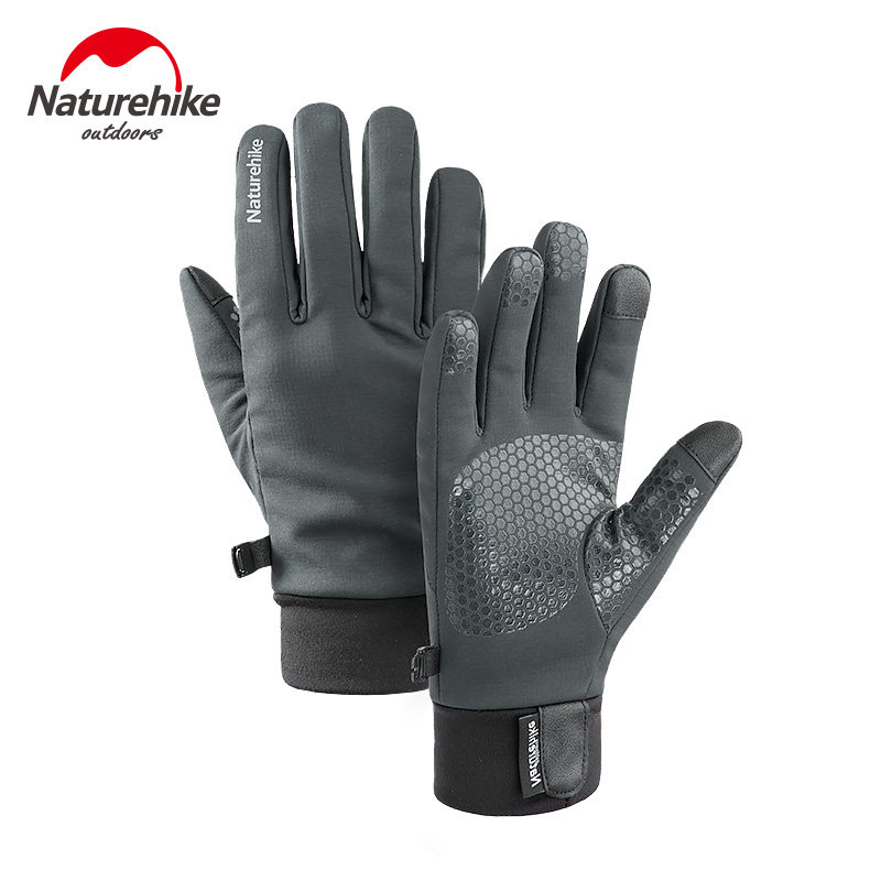 NH mobile customer outside warm gloves Winter velvet riding windproof rainproof waterproof mountaineering non-slip gloves touchable screen