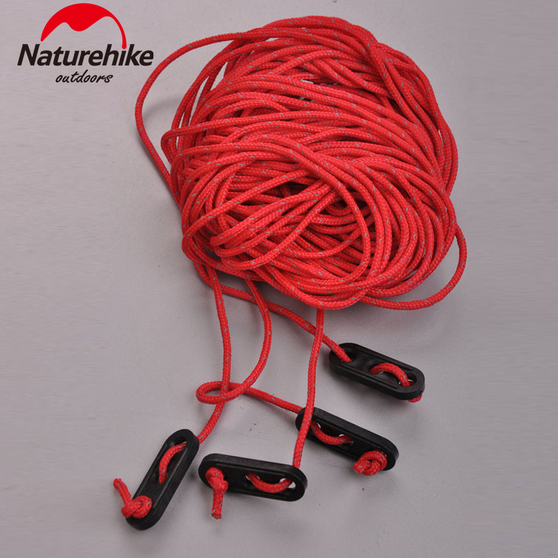 Reflective wind rope tent rope accessories ground nail pull rope sky curtain pull rope 4x 4 (16) m ty1036