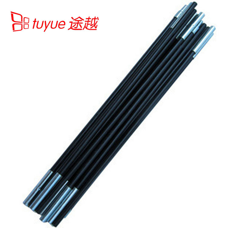 Double tent pole accessories Repair tent pole Fibreglass pole Tent support telescopic pole shelf A total of 2