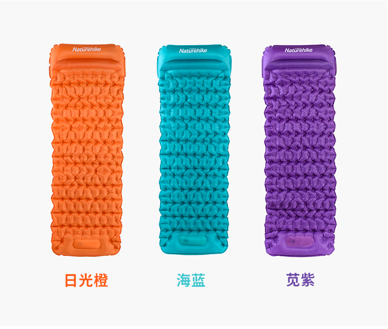 NH siêu nhẹ máng trứng nhấn duy nhất đệm bơm hơi Lều ngoài trời ngủ mat di động cắm trại ngoài trời mat - Thảm chống ẩm / Mat / Gối xốp lót nền nhà