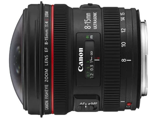 ống kính SLR Canon EF 8-15mm f / 4L USM góc rộng ống kính fisheye 8-15 BNM chỗ đáng tin cậy - Máy ảnh SLR