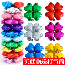 Wedding birthday party Clover aluminum film festival dress arch scene decoration decoration balloon