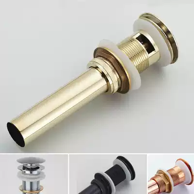 Golden drainer Bouncing washbasin Basin Basin sink Flap type drain pipe downwater to water accessories Clamshell