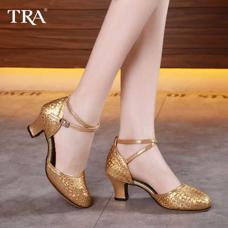 Latin Dance Shoes Lady Adult Dance Shoes Female Teacher Practice Shoes High Heels Girl Adults Dancing Shoes Social Dance Shoes