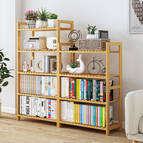 Bookshelves simple landing home living room multi-floor dust-proof shelter student bedroom to accommodate small solid wood bookcase