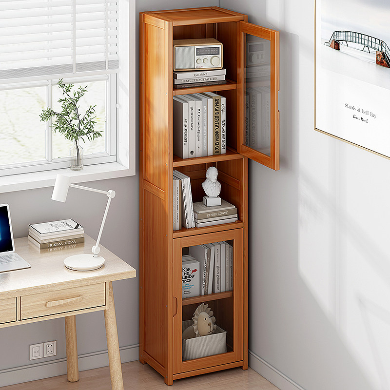 Bookcase floor containing narrow slit small bookcase bedroom SIMPLE CHILDREN HOME STORAGE CABINET LIVING ROOM SLIT OBJECT SHELF