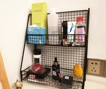  Mini desktop small storage rack Kitchen seasoning finishing rack Bathroom shampoo storage rack Cosmetics shelf