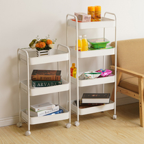  New product Kitchen shelf Mobile wheeled bedroom storage shelf Floor cart Hand snack rack Storage shelf