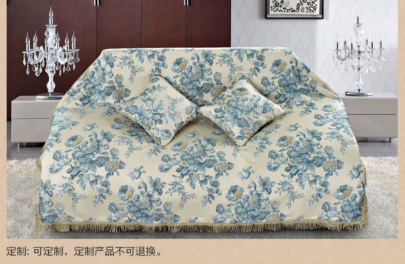 Yimu dệt năm sao khách sạn khách sạn giường bìa phong cách Châu Âu trải giường lớn jacquard trải giường đơn mảnh dày