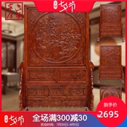 Dongyang woodcarving màn hình sàn Trung Quốc cổ rắn gỗ màn hình rỗng Hai mặt chạm khắc màn hình hiên phân vùng màn hình - Màn hình / Cửa sổ