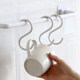 3 pack of strong S-shaped hooks aluminum alloy wall-mounted bathroom kitchen creative S-shaped cabinet door door back S hook traceless hook