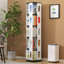 Rotating bookshelf landing 360-degree bookcase simple shelf childrens creative small bookshelf students multi-functional bookcase