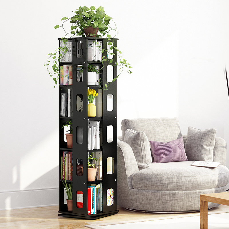 Multi-layer simple bookshelf rotating bookshelf student bookshelf simple modern shelf children's creative landing small bookshelves