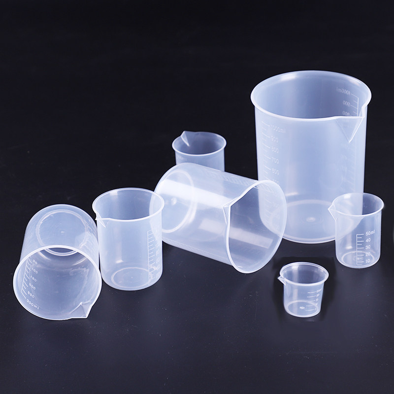 100ML plastic beaker experimental equipment laboratory 500ML with scale household drinking water 1000 measuring cup high temperature resistance