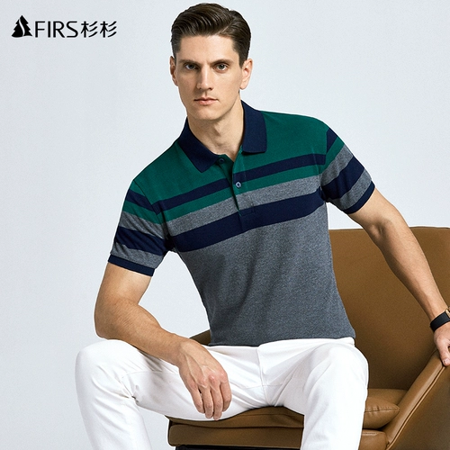 Летняя освежающая футболка с коротким рукавом, хлопковая футболка polo, 2020