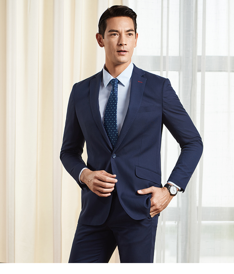 Gfirs / Shansu 18 Mùa thu mới Suit Suit Nam Slim Suit kinh doanh Hàn Quốc vest nam cá tính