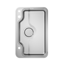 Faensa large single-slot kitchen sink hand-welded sink stainless steel stretched single-slot FE886848