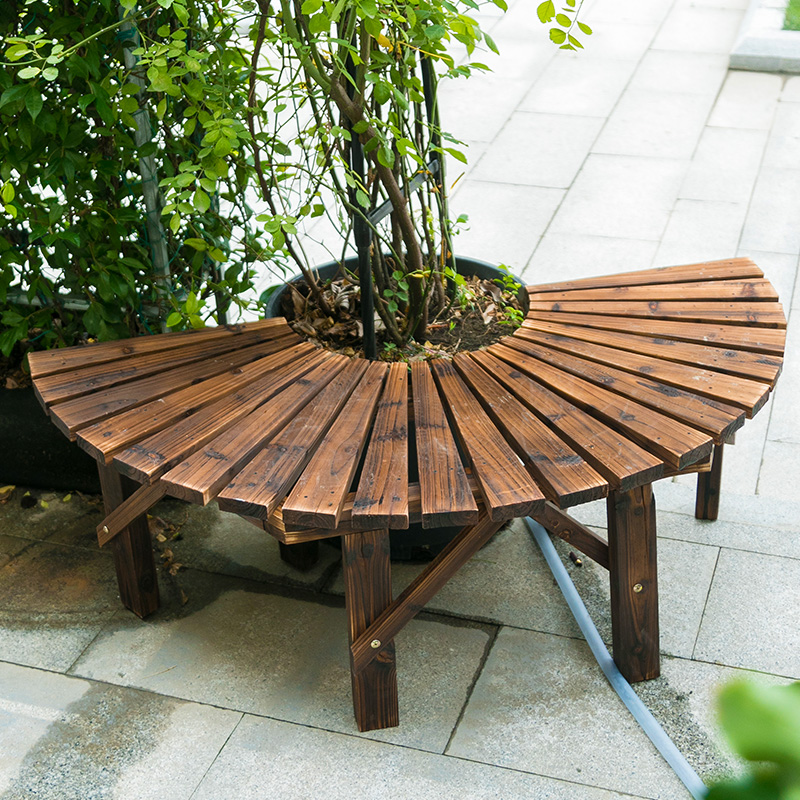 Park Chair Long Chair Change Shoes Stool Outdoor Patio Park Recreational Chair Outdoor lounge Waiting Chair Solid Wood Balcony Bench