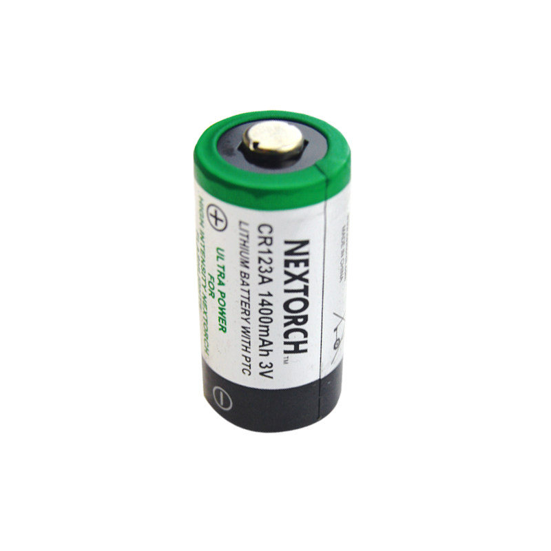 Nalide (NEXTORCH)CR123A 1400mAh 3V lithium battery non-rechargeable Bulk single