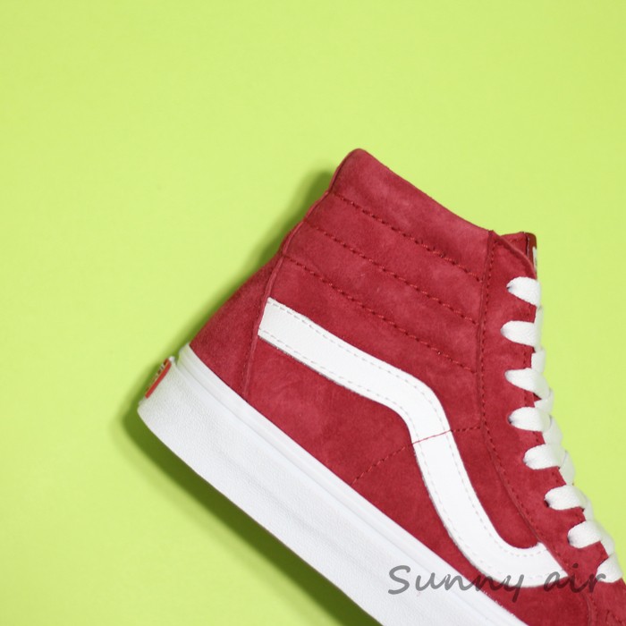 [Điểm nắng] VANS SK8-H màu đỏ Tôi lật lông cao giày thông thường VN0A2XSBU5M giay bitis nữ