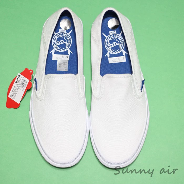 [Sunny spot] VANS cầu vồng dưới giày bãi biển giày thường giày vải trắng giày VN0A38BZN3A