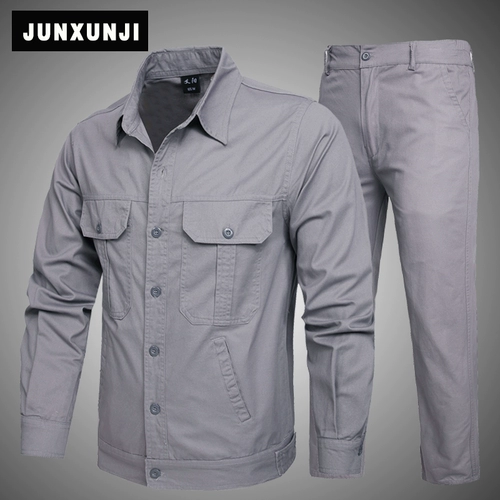 Летний хлопковый тонкий лонгслив для работы, штаны, рабочая одежда, делается под заказ