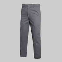 Серые одиночные брюки чистый хлопок