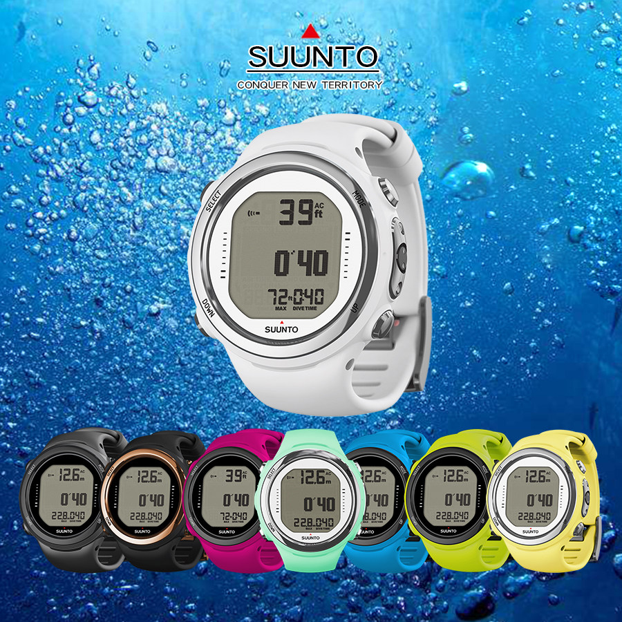Глобальная гарантия Компьютерные часы для дайвинга SUUNTO D4I NOVO, часы для занятий экстремальными видами спорта, бренд Tide, для свободного погружения с аквалангом